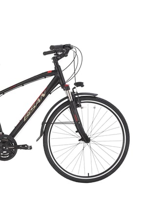 TRX 8100 CİTY ŞEHİR BİSİKLETİ 46 CM V 700C 21 VİTES MAT SİYAH KIRMIZI