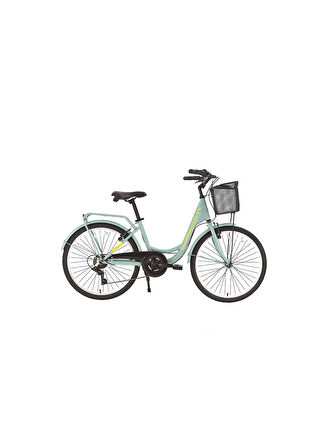 BİSAN SORRENTO-S ŞEHİR BİSİKLETİ 36 CM V 24 JANT 7 VİTES ÇAĞLA YEŞİLİ SARI