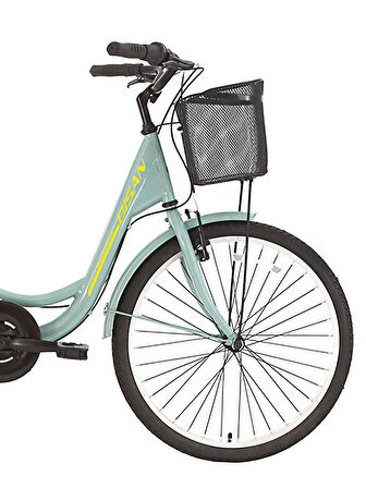 BİSAN SORRENTO-S ŞEHİR BİSİKLETİ 36 CM V 24 JANT 7 VİTES ÇAĞLA YEŞİLİ SARI