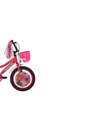 Maggie Çocuk Bisikleti 26 Cm V Fren 16 Jant Vitessiz Pembe Beyaz