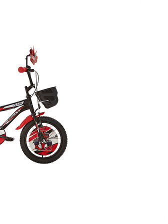 Flash Çocuk Bisikleti 26 Cm V Fren 16 Jant Vitessiz Mat Siyah Kırmızı