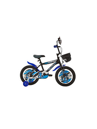 Flash Çocuk Bisikleti 26 Cm V Fren 16 Jant Vitessiz Mat Siyah Mavi