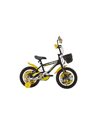 Flash Çocuk Bisikleti 26 Cm V Fren 16 Jant Vitessiz Mat Siyah Sarı