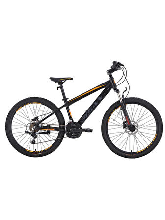 BİSAN COOPER DAĞ BİSİKLETİ 35 CM MD 26 JANT 21 VİTES MAT SİYAH TURUNCU