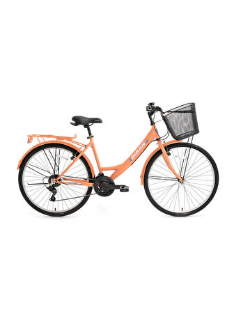 BİSAN LOTUS ŞEHİR BİSİKLETİ 44 CM V 26 JANT 21 VİTES MERCAN BEYAZ