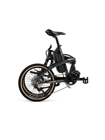 BİSAN E-FOLDING STRİKE ELEKTRİKLİ KATLANIR BİSİKLET 46 CM DİSK FREN 20 JANT 9 VİTES GRİ NEON SARI