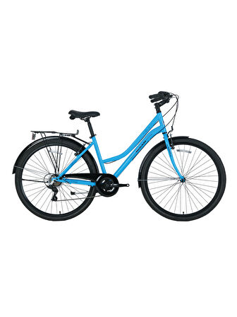 BİSAN SMİLE ŞEHİR BİSİKLETİ 46 CM V 28 JANT 7 VİTES MAVİ SİYAH