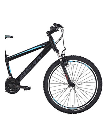 BİSAN COOPER DAĞ BİSİKLETİ 35 CM V 26 JANT 21 VİTES MAT SİYAH MAVİ