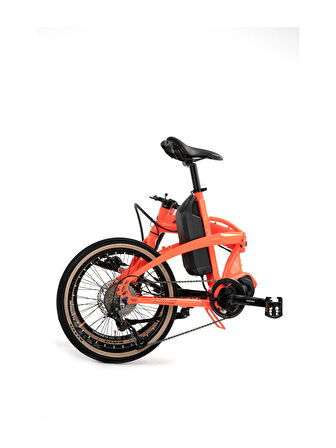 BİSAN E-FOLDING STRİKE ELEKTRİKLİ KATLANIR BİSİKLET 46 CM DİSK FREN 20 JANT 9 VİTES NEON TURUNCU SİYAH