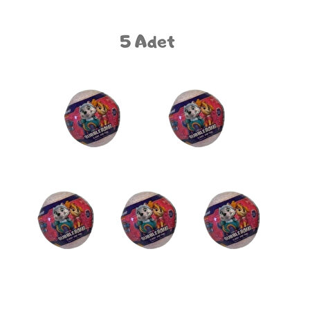 Paw Patrol Bath Bomb Mix 70g - 5 Adet