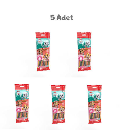Nickelodeon Paw Petrol Sparkles Sour Belt Yumuşak Şeker (80 Gr) 5 Adet