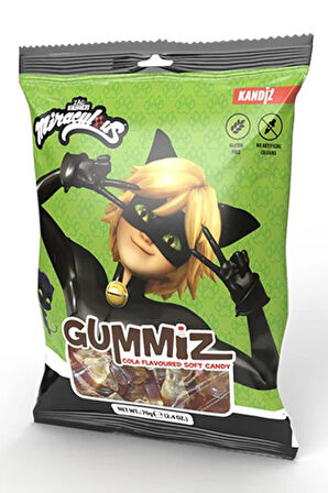 Gummiz Kola Aromalı Yumuşak Şeker 70g - Miraculous Temalı
