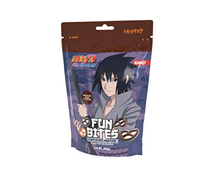 Kandiz Naruto Fun Bites Chocolate Pretzel 80 Gr.