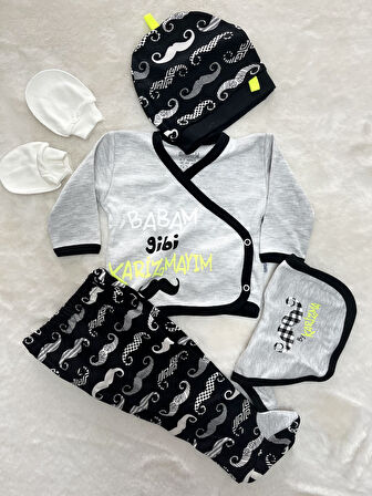 Desenli 5li set