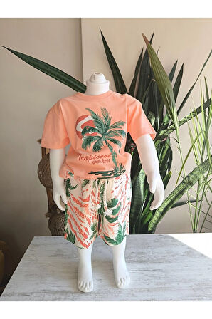 Çocuk Şortlu Tişörtlü Takım Unisex