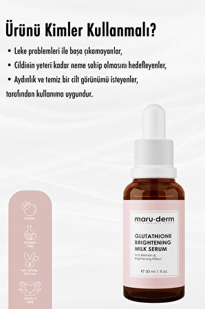 Maruderm Glutatyon Beyazlatıcı & Leke Karşıtı Milk Serum 30 ml