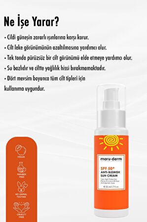 Spf+ 50 Leke Karşıtı Güneş Kremi 50 ml