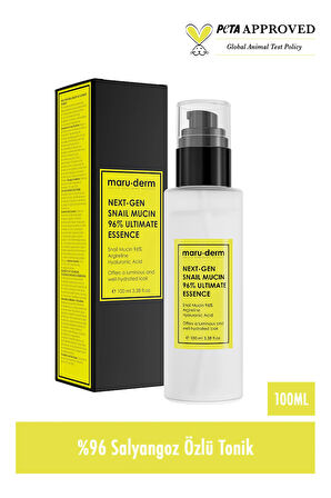 Maru.Derm Next-Gen Snail Mucin 96% Ultimate Essence100ML - Salyangoz Özlü Nemlendirici ve Besleyici Tonik