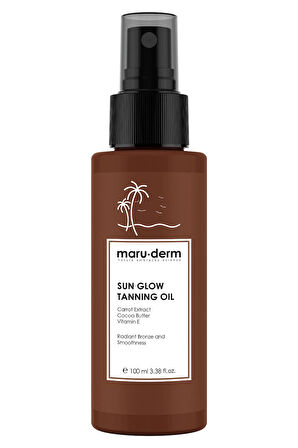 Maru.Derm Maruderm Sun Glow Tanning Oil | SPF 0 Doğal Bronzlaştırıcı Yağ 100 ML