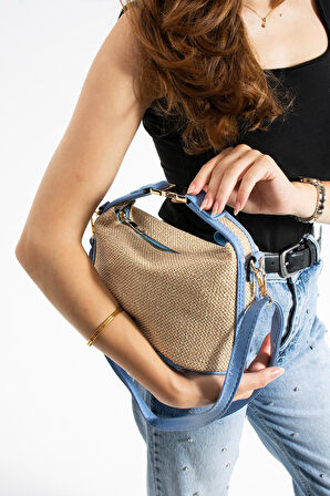 Cosmos Hasır Kadın Omuz Çantası BP-4862O