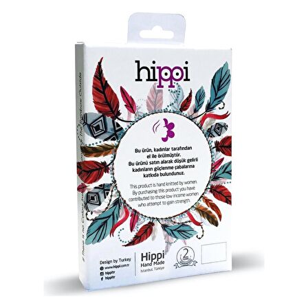 Hippi Strawberry El Örgüsü Yassı Telefon ve Çanta Askısı