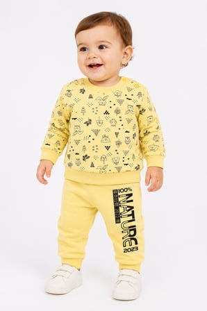 %100 Pamuk Erkek Bebek Çocuk Alt Üst Takım Pijama 538