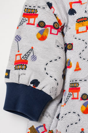 2.5 Tog Yorgan Gerektirmeyen Kalın Elyaf Dolgulu Çocuk Uyku Tulumu Pamuk Astarlı Unisex 6020
