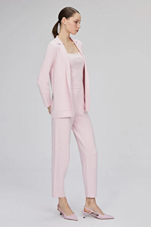 Join Us Kadın Bol Kesim Cepli Blazer Ceket 0051 Pembe