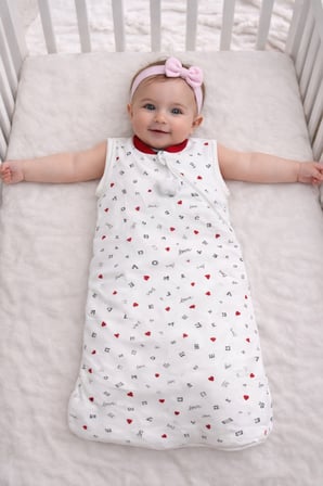 Çıkarılabilir Kollu Bebek Kundak 2.5 Tog Dolgulu Uyku Tulumu Kundağı 11908