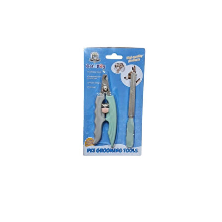 KL5045-A2 Törpülü Evcil Hayvan Tırnak Makası Seti 19.8*11cm, Köpek Kedi Tırnak Kesme Aleti