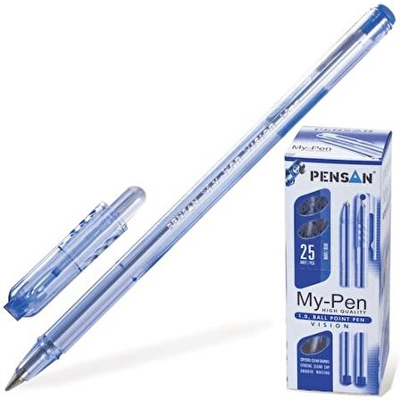 Pensan My-Pen Tükenmez Kalem Mavi - 5 adet