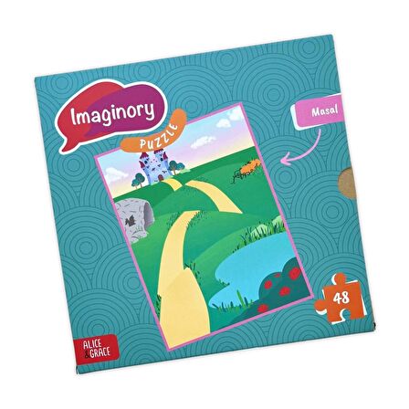 Alice & Grace Imaginory 3+ Yaş Büyük Boy Puzzle 48 Parça - 3 Figür