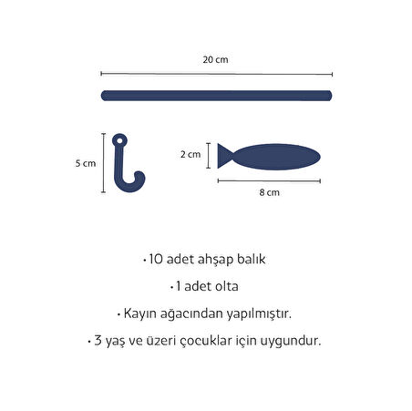 Plamingo Sardeens Ahşap Balık Tutma Oyunu