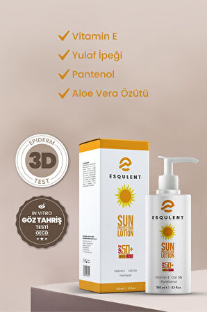 Yüksek Korumalı Güneş Losyonu Spf 50 Cildinizin Uva / Uvb Güneş Işınlarına Karşı Korur