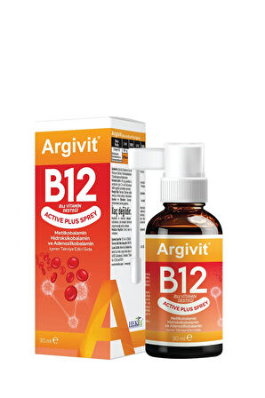 Active Plus B12 Vitamin 2'li Paket Metilkobalamin,hidroksikobalamin,adenozilkobalamin