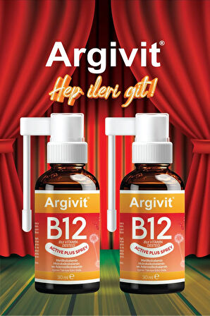 Active Plus B12 Vitamin 2'li Paket Metilkobalamin,hidroksikobalamin,adenozilkobalamin