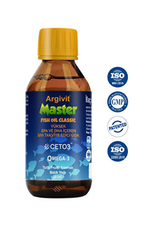 Argivit Master Fish Oil-Balık Yağı 150ml
