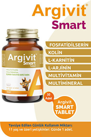 Argivit Smart 30 Tablet 2 Adet