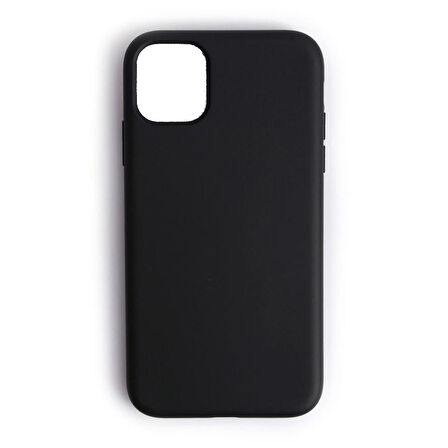 iPhone 11 ile Uyumlu Cappy Silikon Kılıf Siyah