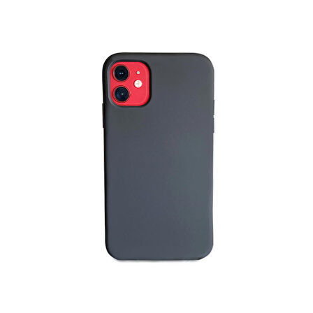 iPhone 11 ile Uyumlu Cappy Silikon Kılıf Siyah