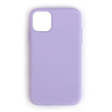 iPhone 11 ile Uyumlu Cappy Silikon Kılıf Lila