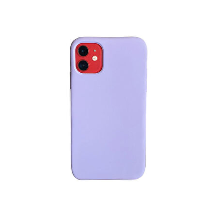 iPhone 11 ile Uyumlu Cappy Silikon Kılıf Lila
