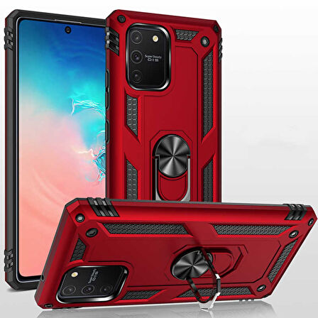 Samsung Galaxy S10 Lite Silikon Kılıf - Kırmızı