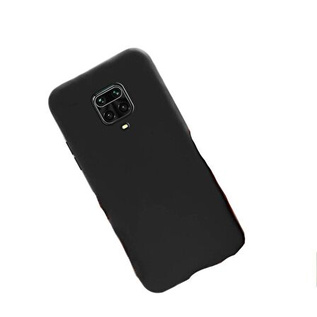 Redmi Note 9S ile Uyumlu Cappy Silikon Kılıf Siyah
