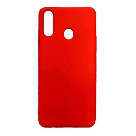 P40 Lite E ile Uyumlu Cappy Silikon Kılıf Kırmızı