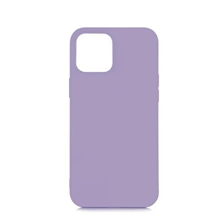 iPhone 12 Mini (5.4") ile Uyumlu Cappy Silikon Kılıf Lila