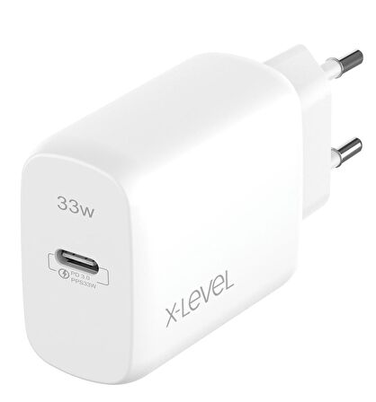 X-Level 33 Watt Hızlı Şarj Aleti Beyaz