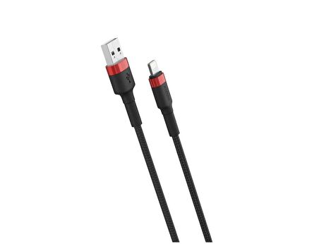 X-Shark USB-A to Lightning iPhonelarla Uyumlu 1.2 Metre Hızlı Şarj Ve Data Kablosu Kırmızı Xlevel