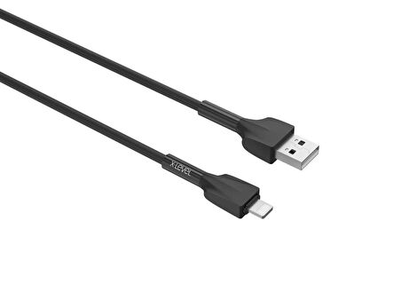 X-Move USB-A to Lightning Tüm iPhonelarla Uyumlu 1.2 Metre Hızlı Şarj Ve Data Kablosu Siyah Xlevel