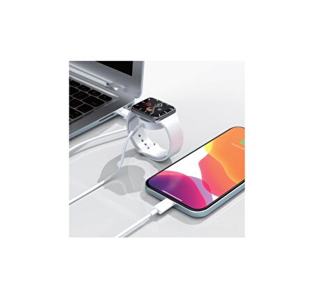 X-GoLink 2 in 1 Kablosuz Manyetik Şarj Cihazı Type-C - Lightning Şarj ve Data Kablosu Xlevel